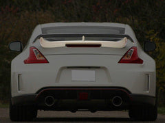 Nissan 370Z Sport Touring Base Fairlady Z Z34 Pre-Facelift 2009 2010 2011 & 370Z Sport Touring Base Fairlady Z Z34 Facelift 2012 2013 2014 2015 2016 2017 2018 2019 2020 & Nismo V1 2009 2010 2011 & Nismo V2 2012 2013 2014 2015 2016 2017 2018 2019 2020 with Aftermarket Parts - Nismo Conversion Style Rear Spoiler Carbon Fiber / FRP from EPR USA