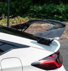 Honda Civic Type-R FL5 2023 2024 with Aftermarket Parts - V Type Style Rear Spoiler Carbon Fiber / FRP from EPR USA