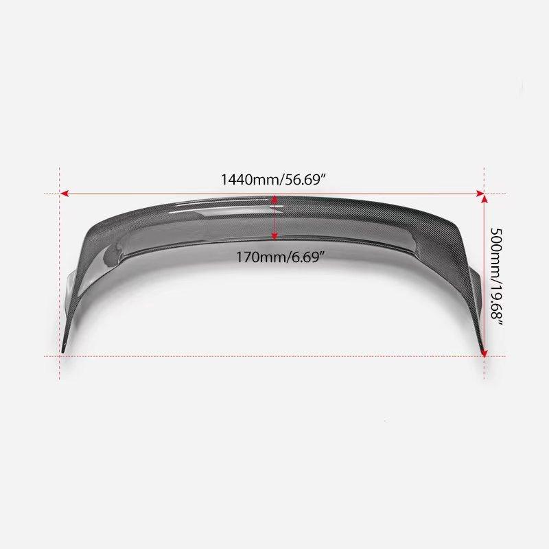 Honda Civic Type-R FL5 2023 2024 with Aftermarket Parts - V Type Style Rear Spoiler Carbon Fiber / FRP from EPR USA