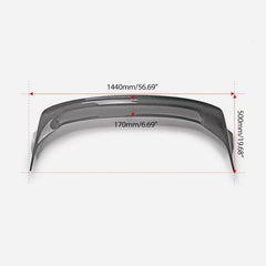 Honda Civic Type-R FL5 2023 2024 with Aftermarket Parts - V Type Style Rear Spoiler Carbon Fiber / FRP from EPR USA