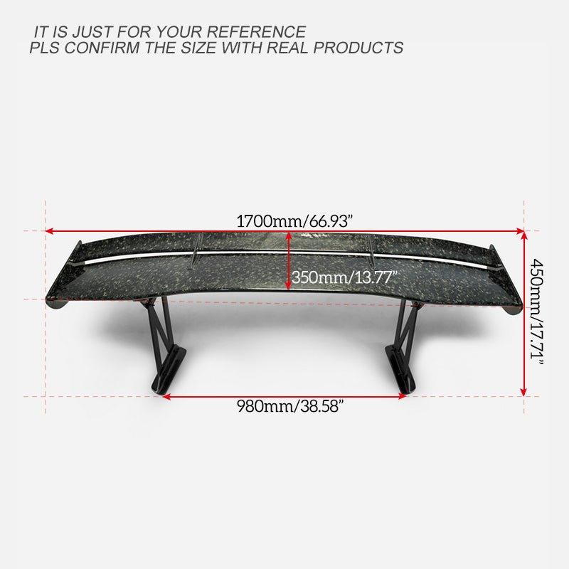 EPR Carbon Fiber VC Style 1700mm Type-5 Rear Wing (39cm) for GTR R35 08-ON - Performance SpeedShop