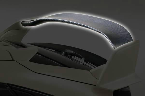 Honda Civic Type-R FK8 2017 2018 2019 2020 2021 with Aftermarket Parts - VRS Style Rear Wing Flap Carbon Fiber / FRP from EPR USA