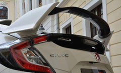 Honda Civic Type-R FK8 2017 2018 2019 2020 2021 with Aftermarket Parts - VRS Style Rear Wing Flap Carbon Fiber / FRP from EPR USA