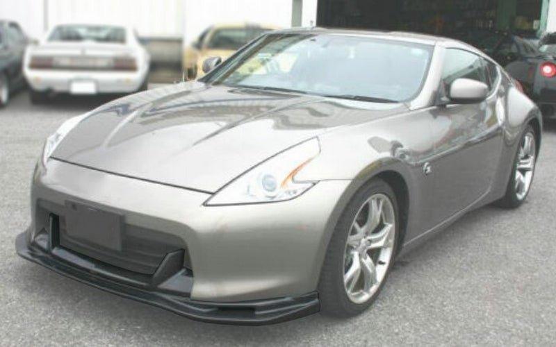 Nissan 370Z Sport Touring Base Fairlady Z Z34 Pre-Facelift 2009 2010 2011 with Aftermarket Parts - TPS Style Front Lip Carbon Fiber / FRP from EPR USA