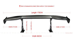 EPR Universal Carbon Fiber GT Wing JP Style (Length 1650mm, Width 270mm, Front Height 380mm, Rear Height 420mm) - Performance SpeedShop