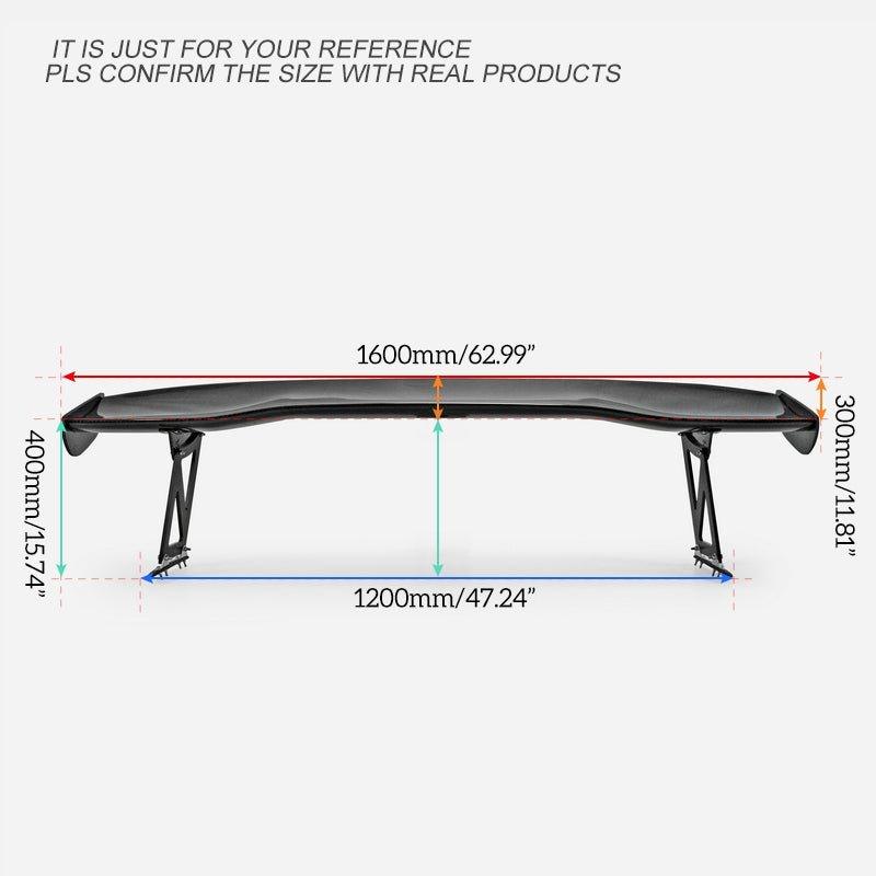 EPR Universal Carbon Fiber J's Racing Type 1 1600mm GT Spoiler - Performance SpeedShop