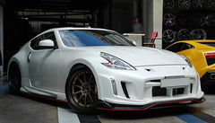 Nissan 370Z Sport Touring Base Fairlady Z Z34 Pre-Facelift 2009 2010 2011 & 370Z Sport Touring Base Fairlady Z Z34 Facelift 2012 2013 2014 2015 2016 2017 2018 2019 2020 & Nismo V1 2009 2010 2011 & Nismo V2 2012 2013 2014 2015 2016 2017 2018 2019 2020 with Aftermarket Parts - Front Bumper Carbon Fiber from EPR USA
