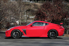 Nissan 370Z Sport Touring Base Fairlady Z Z34 Pre-Facelift 2009 2010 2011 & 370Z Sport Touring Base Fairlady Z Z34 Facelift 2012 2013 2014 2015 2016 2017 2018 2019 2020 & Nismo V1 2009 2010 2011 & Nismo V2 2012 2013 2014 2015 2016 2017 2018 2019 2020 with Aftermarket Parts - VRSA2 Style Side Skirts Carbon Fiber / FRP from EPR USA