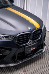 BMW X5M X5MC F95 & X6M X6MC F96 2024-ON (LCI) With Aftermarket Parts - AE Style Front Lip Carbon Fiber?from ArmorExtend