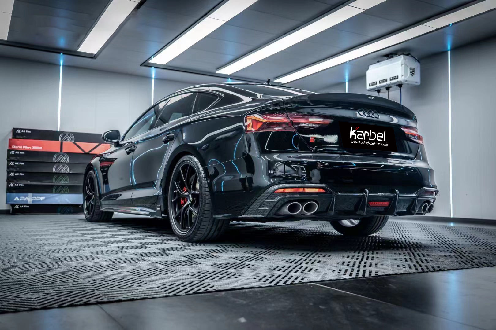Audi S5 A5 B9.5 2020 2021 2022 2023 2024 Early 2025 With Aftermarket Parts - Side Skirts Extensions Dry Pre-preg Carbon Fiber from Karbel Carbon