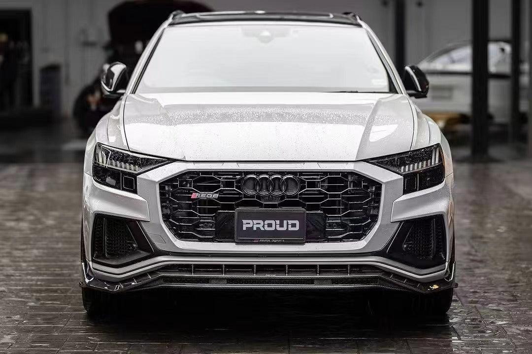 Karbel Pre-preg Carbon Fiber Front Lip for Audi SQ8 Q8 Pre-facelift 2019-2023