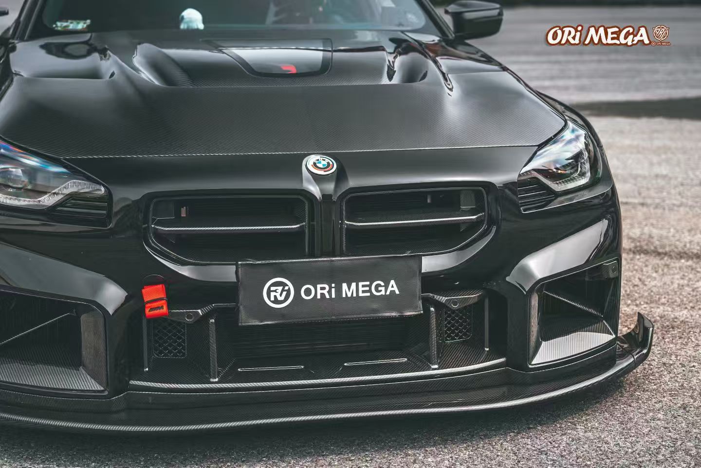 BMW M2 M2CS G87 2023-ON & 2 Series 230i M240i G42 2022-ON with Aftermarket Parts - ART Vented Transparent Glass V2 Style Hood Bonnet Double-sided Dry Pre-preg Carbon Fiber from ArmorExtend