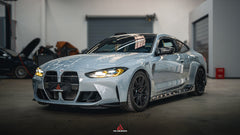 BMW M3 G80 G81 2021 2022 2023 2024 & M4 G82 G83 2021 2022 2023 2024 with Aftermarket Parts - AE Style Side Skirts Carbon Fiber?from ArmorExtend