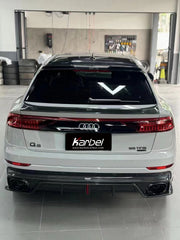 Audi RSQ8 SQ8 Q8 2019-ON with Aftermarket Parts - Rear Trunk Spoiler Pre-preg Carbon Fiber from Karbel Carbon