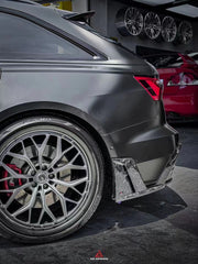 Audi RS6 C8 2020 2021 2022 2023 2024 & RS7 C8 2020 2021 2022 2023 2024 with Aftermarket Parts - AE Rear Diffuser & Canards?Carbon Fiber?from ArmorExtend
