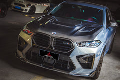 BMW X5M X5MC F95 & X6M X6MC F96 2024-ON (LCI) With Aftermarket Parts - AE Style Front Lip Carbon Fiber?from ArmorExtend