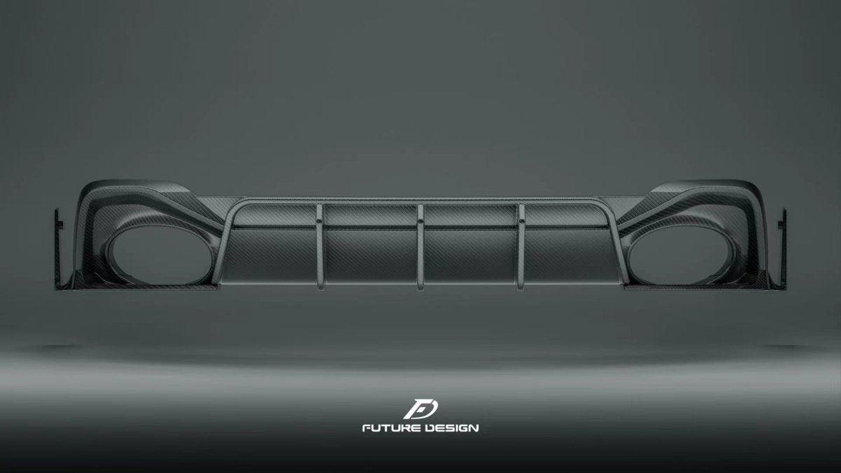 Future Design Blaze Carbon Fiber REAR DIFFUSER & CANARDS for Audi RS6 RS7 C8 2020-ON - Performance SpeedShop