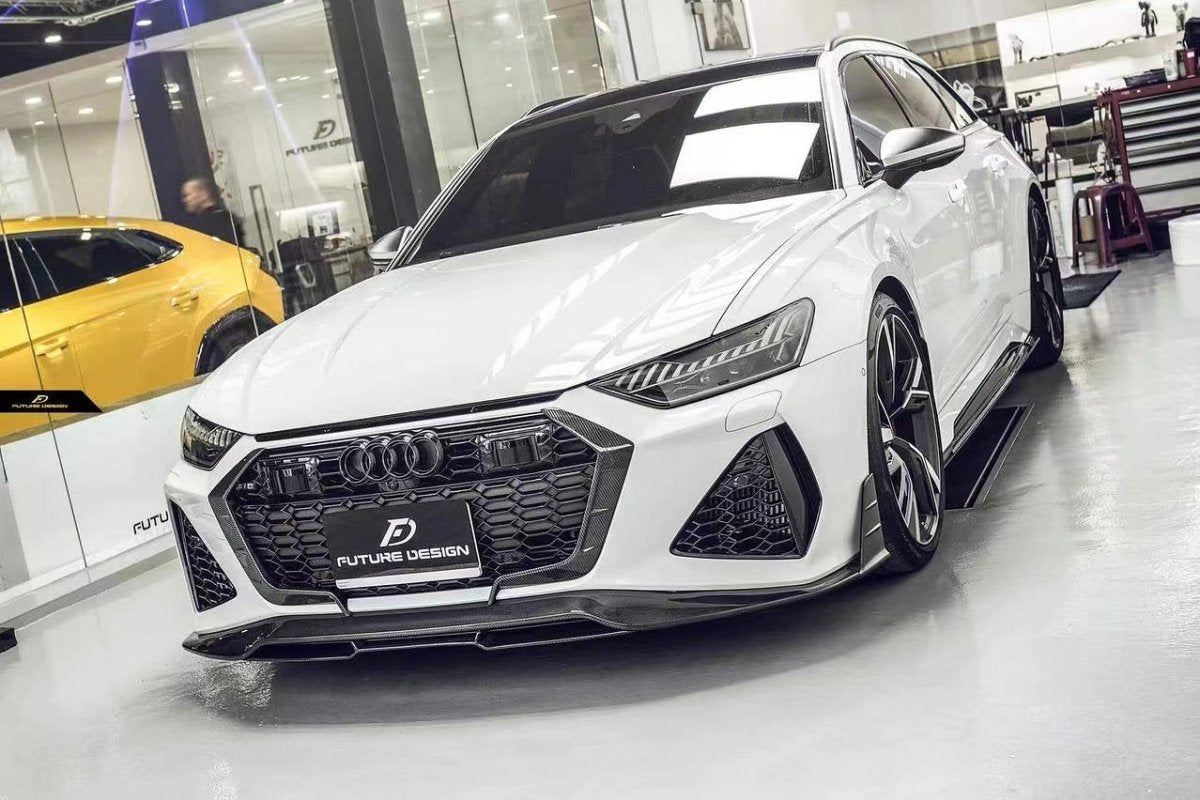 Future Design Blaze Carbon Fiber SIDE SKIRTS for Audi RS6 C8 2020-2022 - Performance SpeedShop
