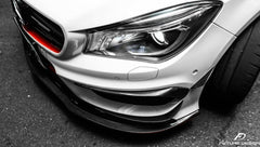 Future Design Carbon 2014-2016 C117 CLA-250 CLA-45 Carbon Fiber Front Bumper Canards (6Pcs) Ver.1 - Performance SpeedShop