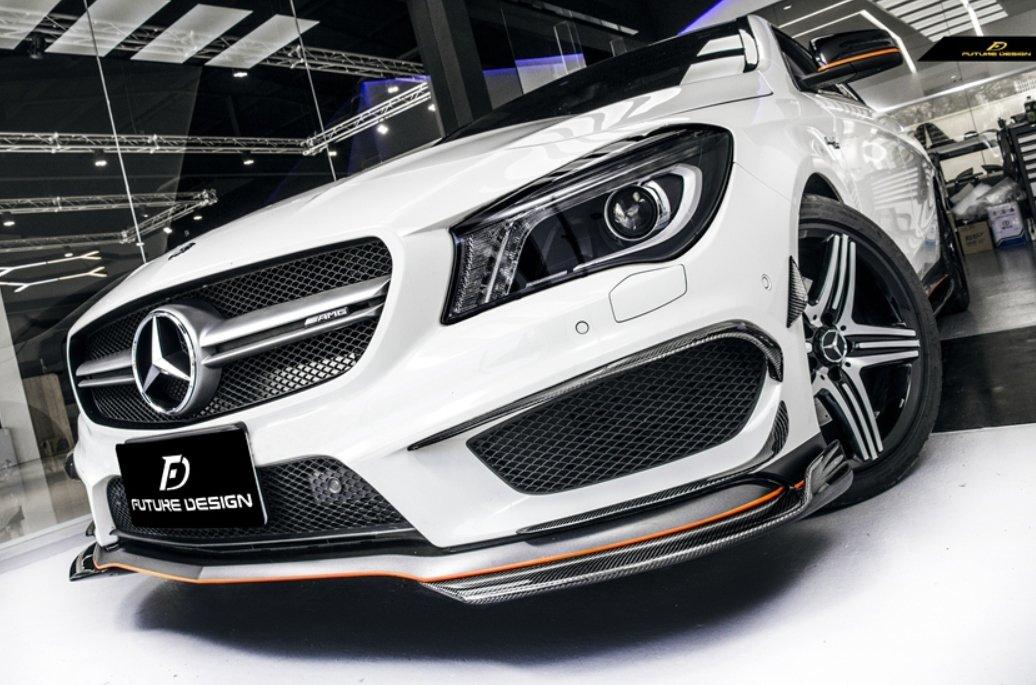 Future Design Carbon 2014-2016 C117 CLA-250 CLA-45 Carbon Fiber Front Lip Ver.5 - Performance SpeedShop