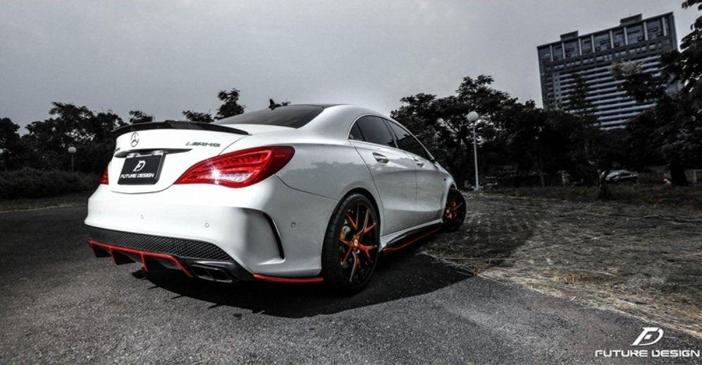 Future Design Carbon 2014-2019 C117 CLA-250 CLA-45 Carbon Fiber Rear Diffuser Side Valences - Performance SpeedShop
