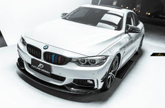 Future Design Carbon Carbon Fiber Front Bumper Canards for BMW 4 Series F32 F33 F36 - Performance SpeedShop
