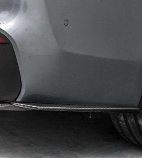 Future Design Carbon Carbon Fiber Rear Bumper Canards FD Style For BMW 5 Series G30 530i 540i 2017-ON - Performance SpeedShop