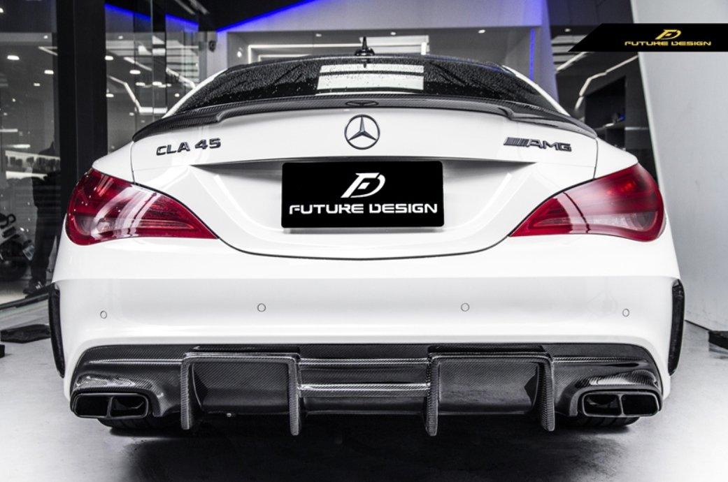 Future Design Carbon FD GTS Carbon Fiber Rear Diffuser 2014-2019 C117 CLA-250 CLA-45 - Performance SpeedShop