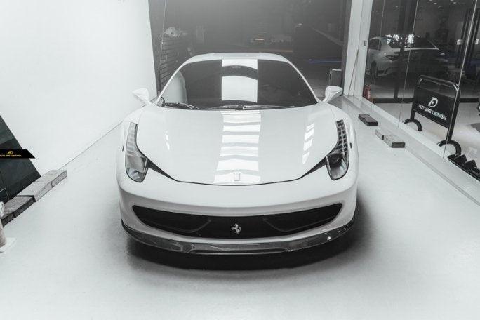 Future Design Carbon Ferrari 458 Carbon Fiber Front Lip Splitter - Performance SpeedShop