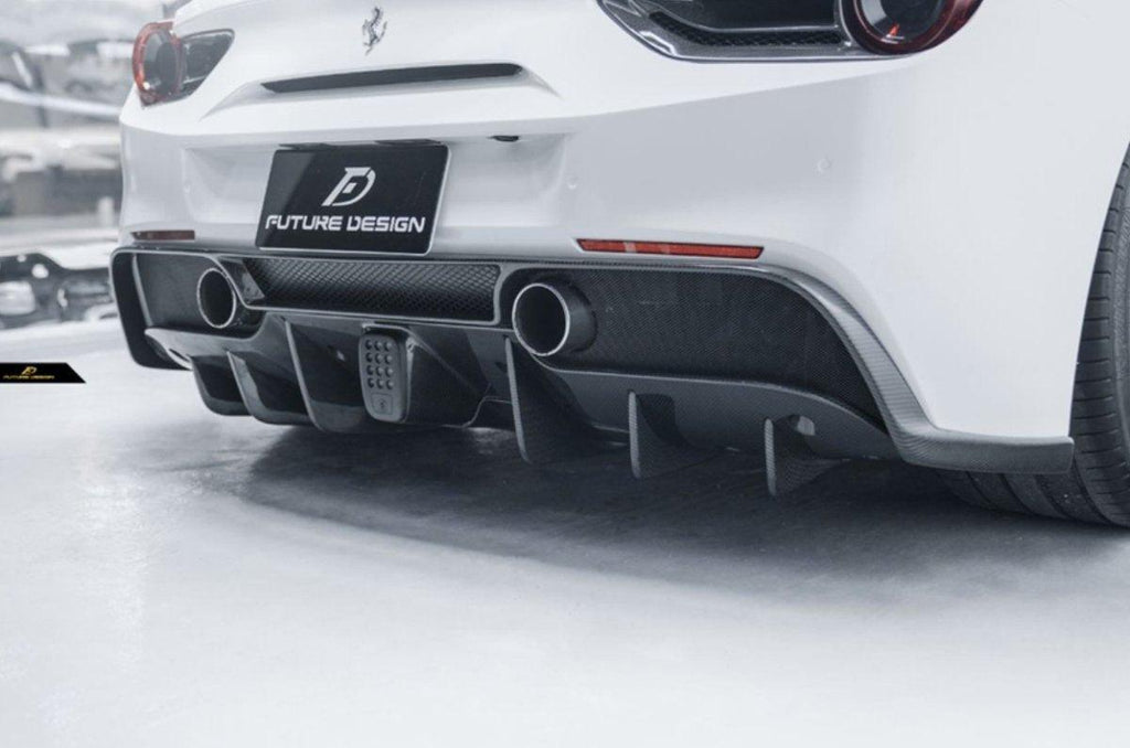 Ferrari Rear Defuser Ferrari 488 GTB & Spider Aftermarket Parts - Future Design Rear ...