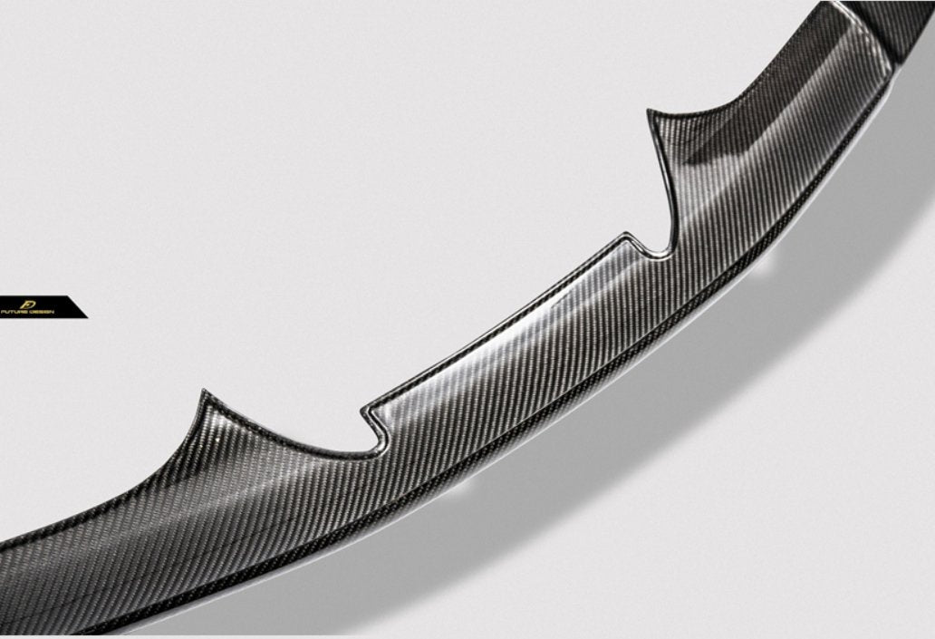 Ferrari 488 GTB & Spider 2016 2017 2018 2019 2020 with Aftermarket Parts - NVT Style Upper Front Lip Carbon Fiber / FRP from Future Design