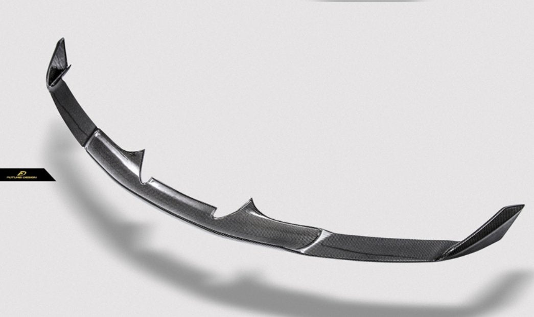 Ferrari 488 GTB & Spider 2016 2017 2018 2019 2020 with Aftermarket Parts - NVT Style Upper Front Lip Carbon Fiber / FRP from Future Design