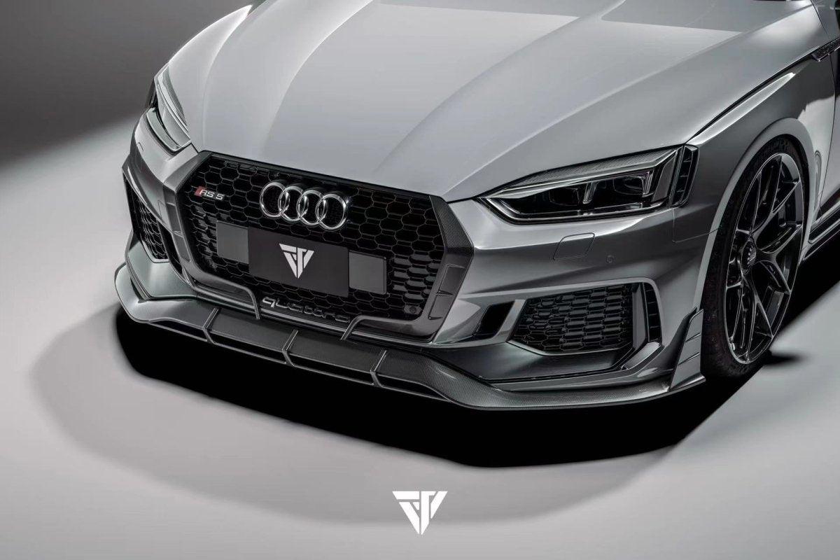 Future Design Carbon Fiber FRONT GRILL SIDE OVERLAY TRIM - "Blaze kit" for Audi RS5 B9 2017-2019 - Performance SpeedShop