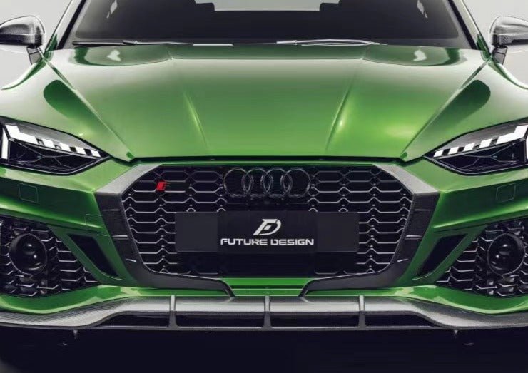 Future Design Carbon Fiber FRONT GRILL SIDE OVERLAY TRIM - "Blaze kit" for Audi RS5 B9.5 2020-2022 - Performance SpeedShop