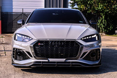 Future Design Carbon Fiber FRONT GRILL SIDE OVERLAY TRIM - "Blaze kit" for Audi RS5 B9.5 2020-2022 - Performance SpeedShop