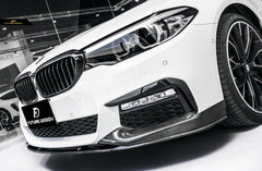 Future Design Carbon Fiber Front Lip M Performance Style For BMW 5 Series G30 530i 540i 2017-2020 Pre-facelift - Performance SpeedShop