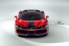 Future Design Carbon Fiber FRONT LIP SPLITTER for Ferrari SF90 Stradale & Spider - Performance SpeedShop