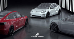 Future Design Carbon Fiber FULL BODY KIT for Tesla Model 3 - Performance SpeedShop