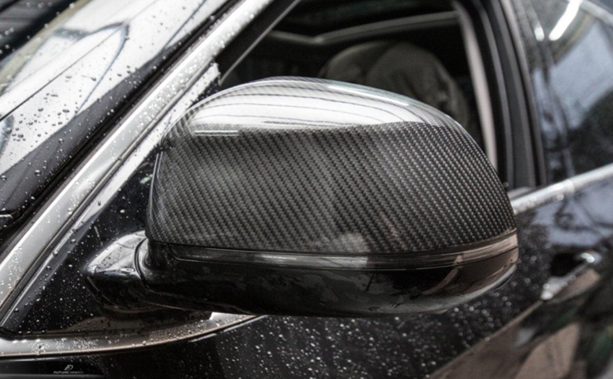 Future Design Carbon Fiber MIRROR CAP REPLACEMENT for BMW F15 X5 F16 X6 - Performance SpeedShop