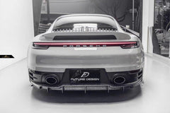 Future Design Carbon Fiber REAR DIFFUSER for Porsche 992 Carrera & 4 & S & 4S - Performance SpeedShop