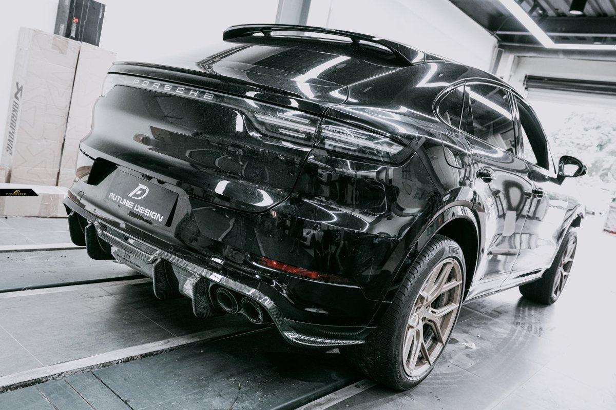 Future Design Carbon Fiber REAR DIFFUSER for Porsche Cayenne Coupe 9Y3 - Performance SpeedShop