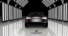 Future Design Carbon Fiber REAR DIFFUSER for Tesla Model 3 - Performance SpeedShop
