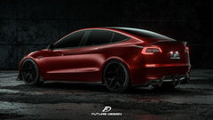 Future Design Carbon Fiber REAR DIFFUSER for Tesla Model 3 - Performance SpeedShop