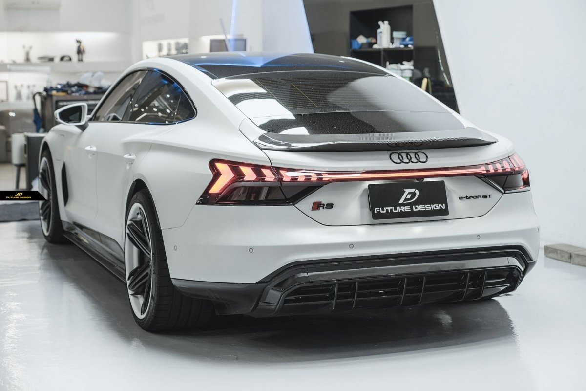 Future Design Carbon Fiber REAR SPOILER for Audi e-Tron GT 2021-ON - Performance SpeedShop