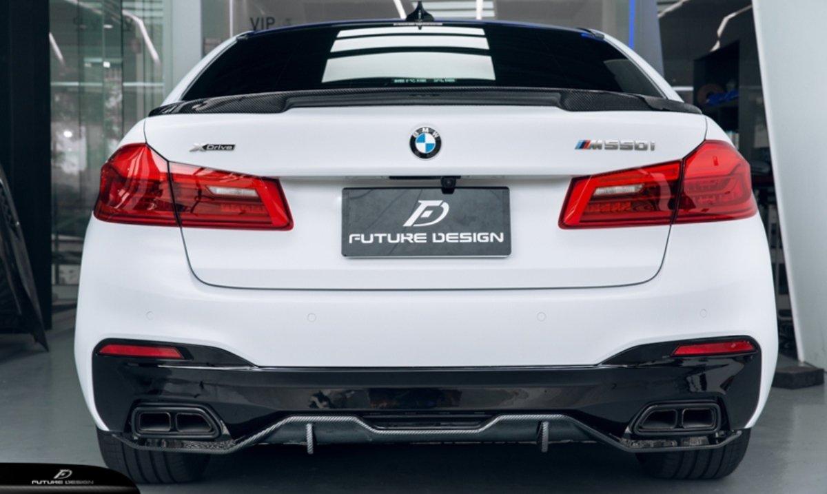 Future Design Carbon Fiber Rear Spoiler M Performance Style For BMW F90 M5 & 5 Series G30 530i 540i 2017-ON - Performance SpeedShop