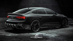 Future Design Carbon Fiber SIDE SKIRTS - "Blaze kit" for Audi RS5 B9.5 2020-2022 - Performance SpeedShop