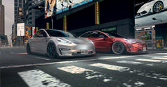 Future Design Carbon Fiber SIDE SKIRTS for Tesla Model 3 - Performance SpeedShop