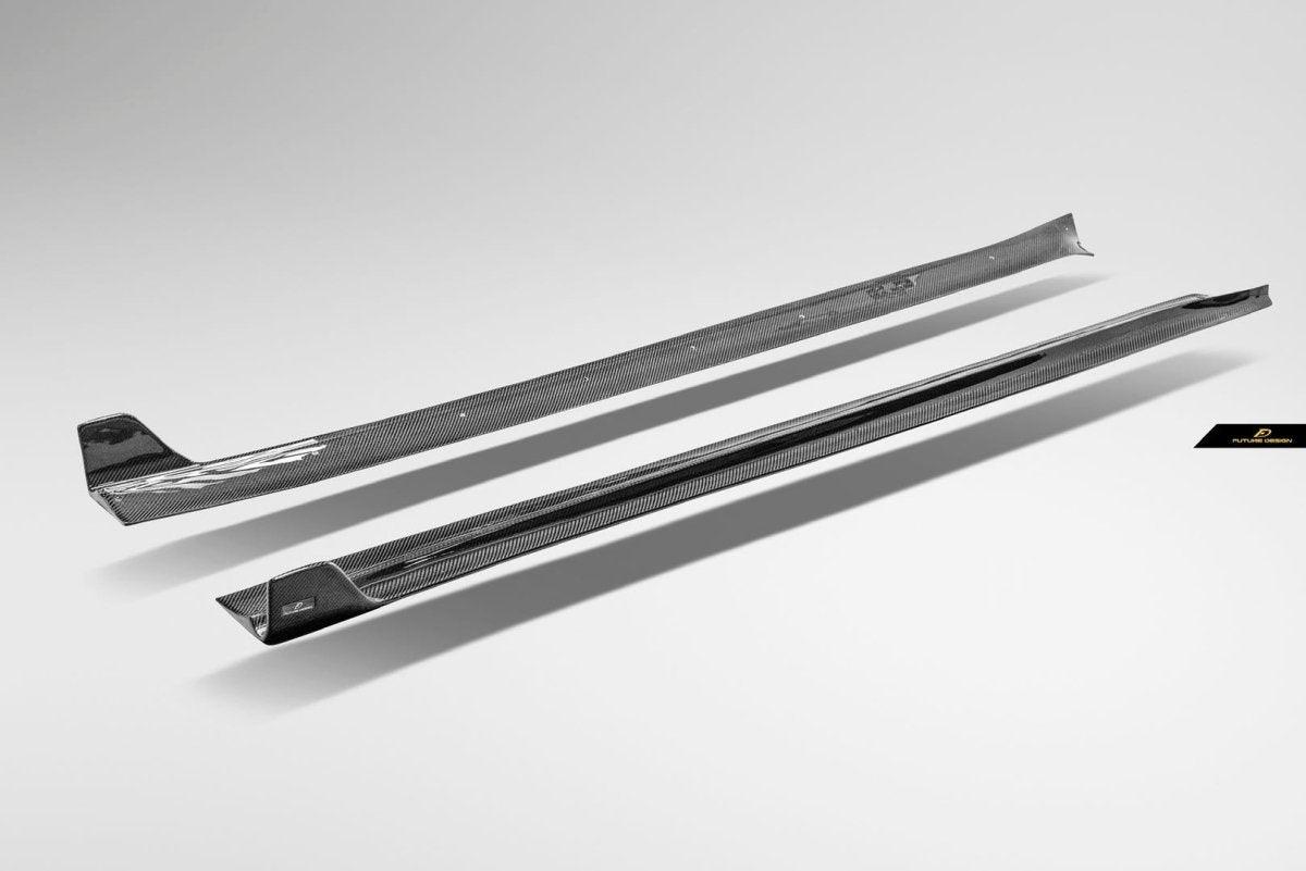 Future Design Carbon Fiber SIDE SKIRTS for Tesla Model 3 - Performance SpeedShop