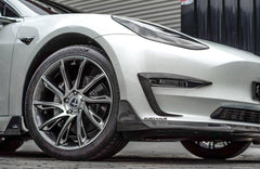 Future Design Carbon Fiber UPPER VALENCES for Tesla Model 3 - Performance SpeedShop