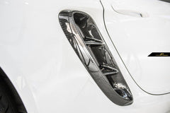 Future Design Carbon Porsche 718 Cayman / Boxster Carbon Fiber Side Vents Cover - Performance SpeedShop